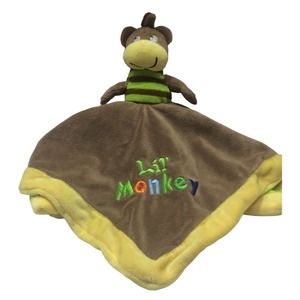 Baby Essentials Lil Monkey King of the Jungle Lion 2‎ Sided Flip Lovey Rattle